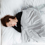 Originele therapiedeken - Gewichtsdeken met katoenen hoes in lichtgrijs voor volwassenen