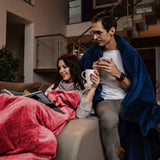 Original therapy blanket - weighted blanket with 4-season cover in pink for adults