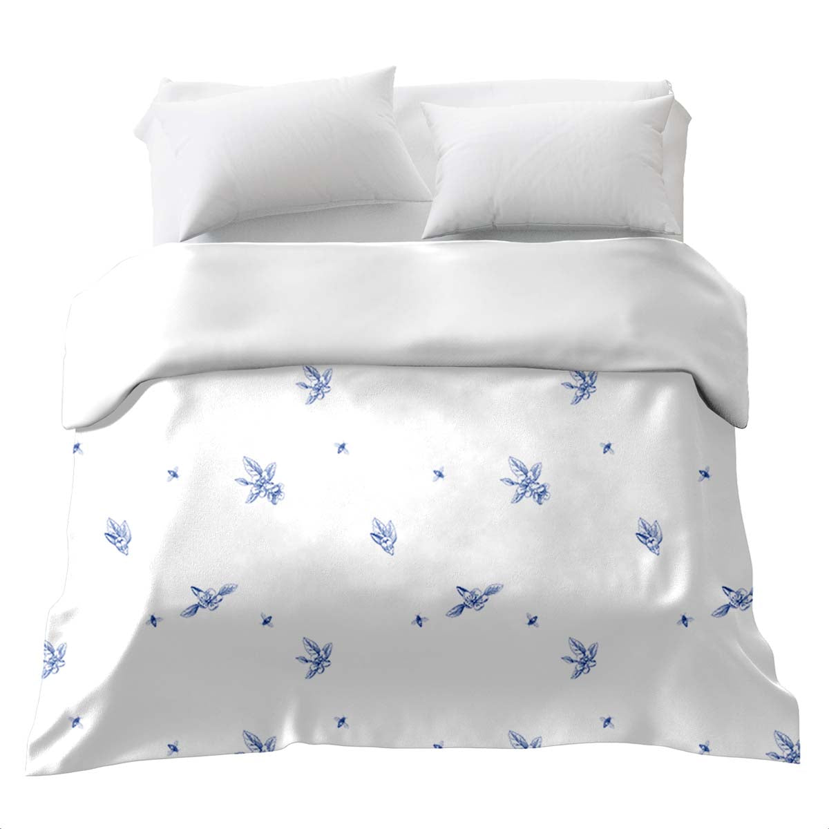 Coperta terapeutica originale - Rivestimento in cotone Fiore blu