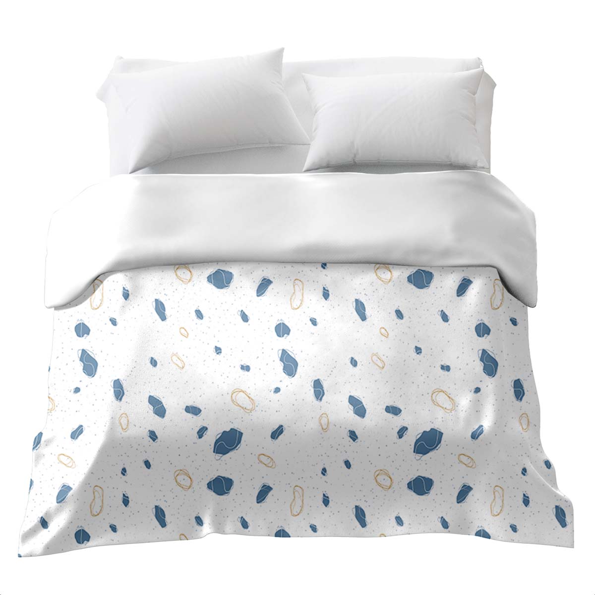 Manta terapéutica original - Funda de algodón Formas azules