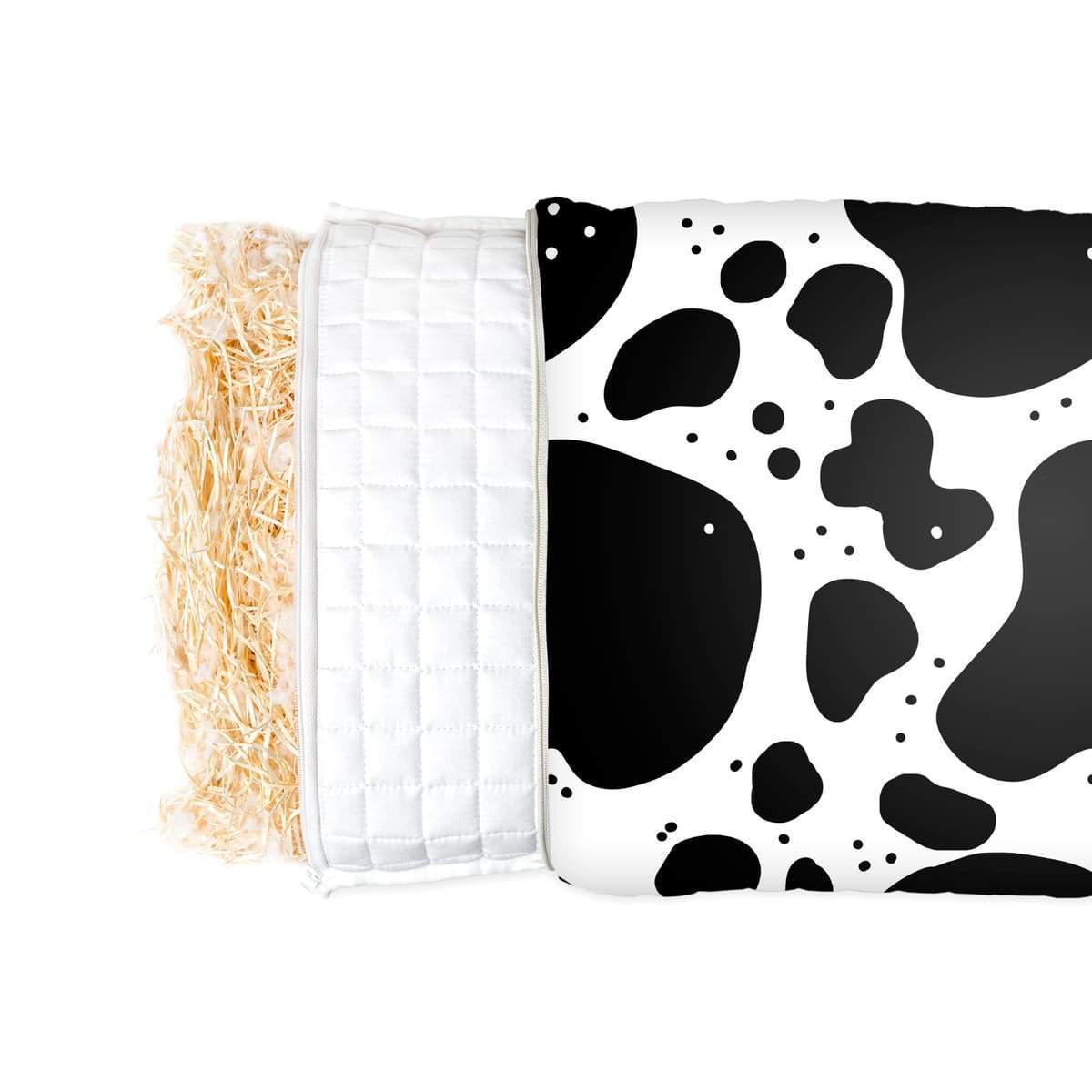 Gezondheidskussen met koeienvlekkenpatroon voor kinderen
