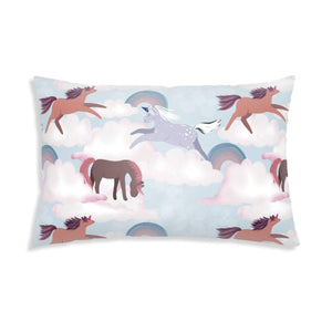 Coussin de santé avec housse en coton motif Chevaux pour enfants