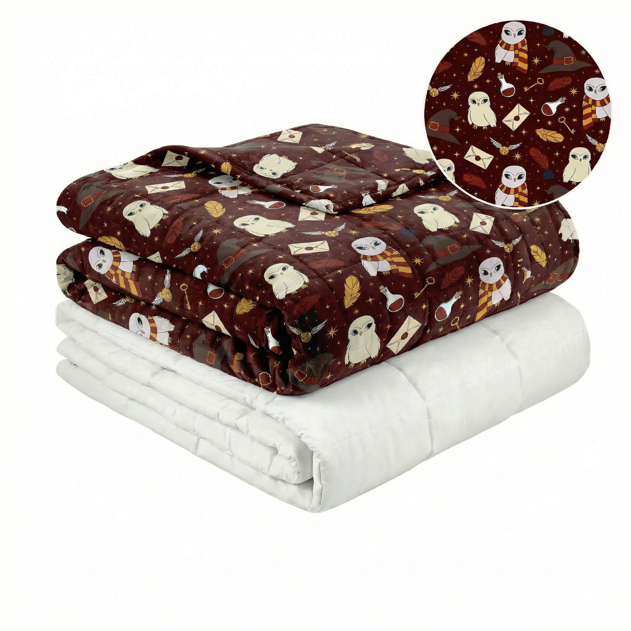Original therapy blanket - magic Hedwig weighted blanket with cotton cover for children & adults