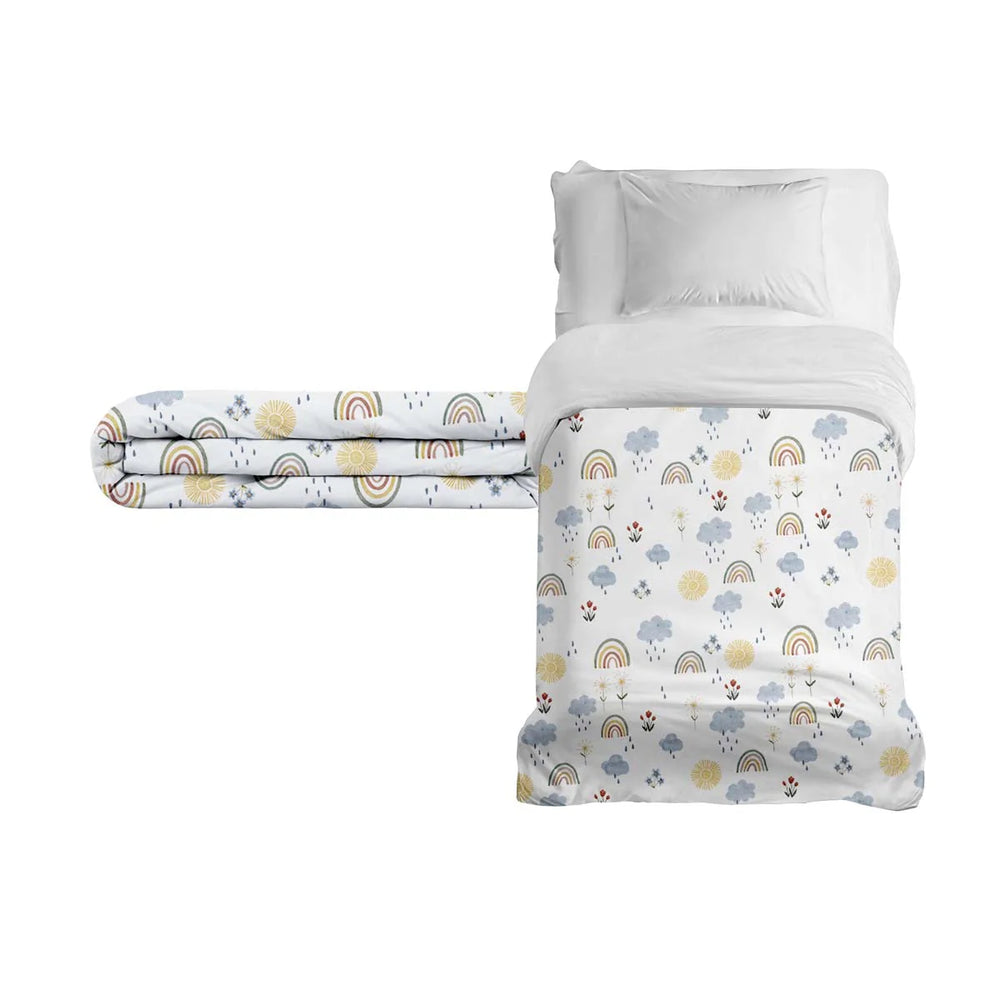 Manta terapéutica original - Manta ponderada arcoíris con funda de algodón para niños