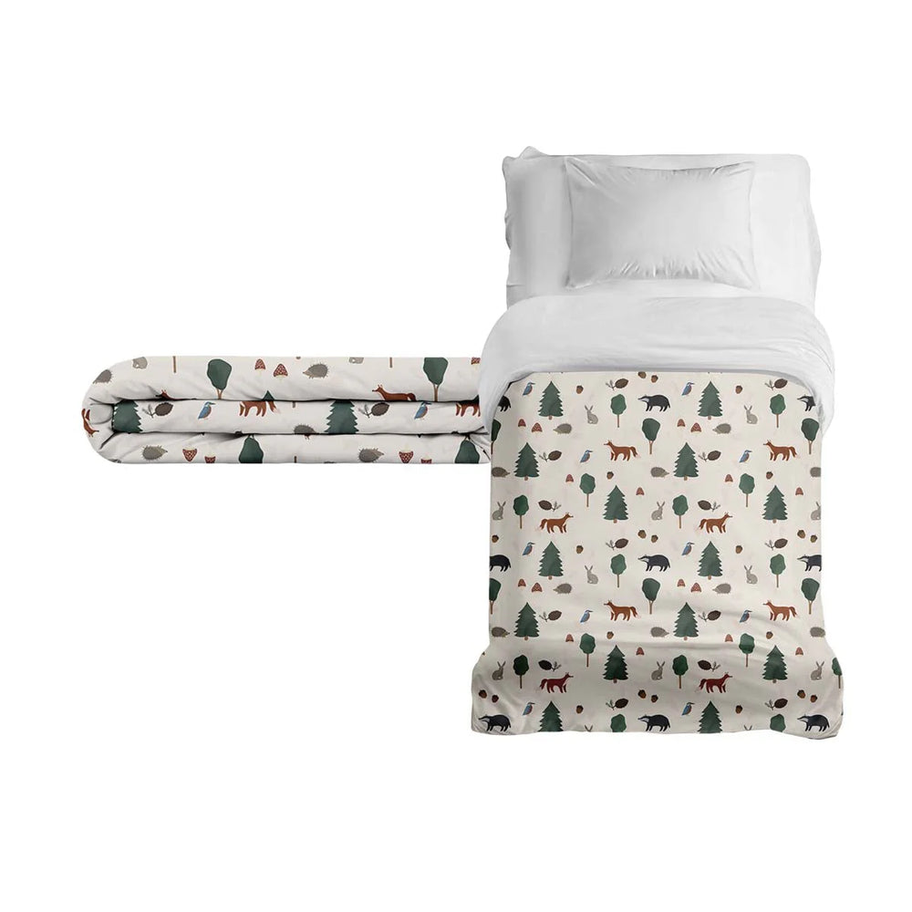 Manta terapéutica original - Manta con peso de animales del bosque con funda de algodón para niños