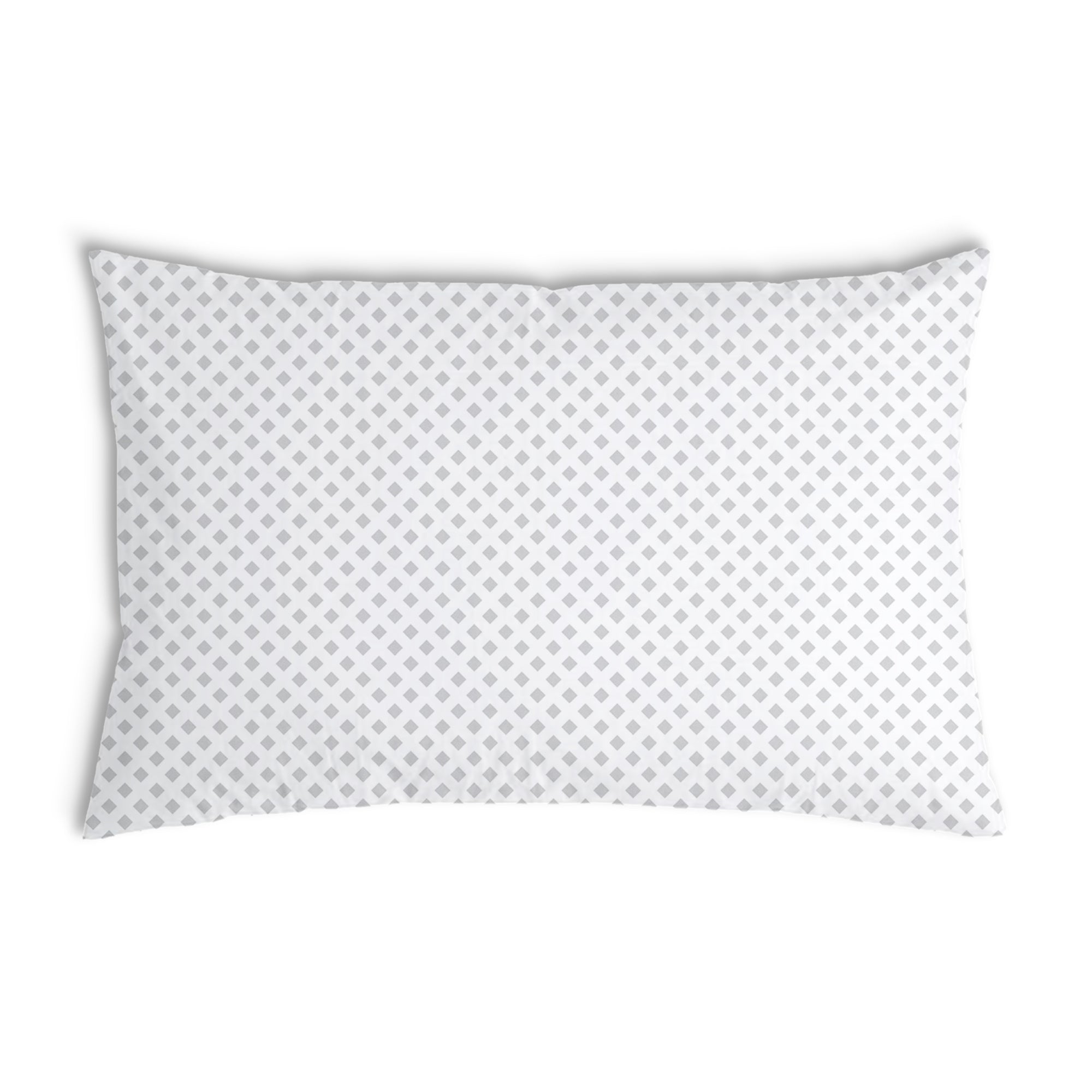 Health pillow white with delicate checks