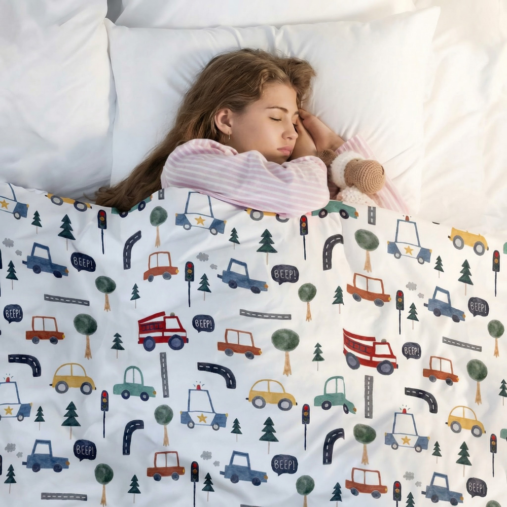 Original therapy blanket - car weighted blanket with cotton cover for children