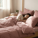 Originele therapiedeken - verzwaringsdeken met katoenen hoes in oudroze voor volwassenen