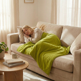 Originele therapiedeken - verzwaringsdeken met katoenen hoes in kaki voor volwassenen