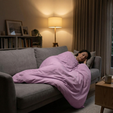 Originele therapiedeken - verzwaringsdeken met katoenen hoes in lavendel voor volwassenen