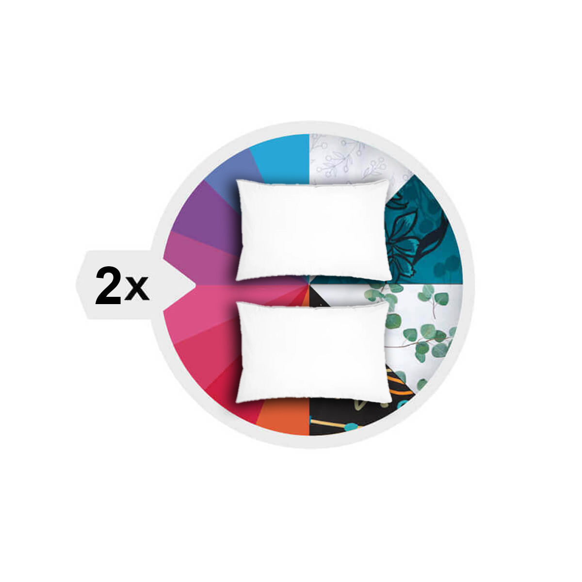 2x passende kussens