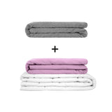 Originele therapiedeken - gewichtdeken set voor volwassenen inclusief 2 hoezen naar keuze