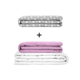 Originele therapiedeken - gewichtdeken set voor volwassenen inclusief 2 hoezen naar keuze