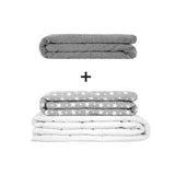 Originele therapiedeken - gewichtdeken set voor volwassenen inclusief 2 hoezen naar keuze