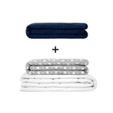 Originele therapiedeken - gewichtdeken set voor volwassenen inclusief 2 hoezen naar keuze