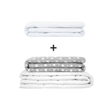 Originele therapiedeken - gewichtdeken set voor volwassenen inclusief 2 hoezen naar keuze