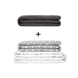 Originele therapiedeken - gewichtdeken set voor volwassenen inclusief 2 hoezen naar keuze