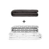 Originele therapiedeken - gewichtdeken set voor volwassenen inclusief 2 hoezen naar keuze