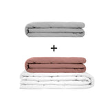 Originele therapiedeken - gewichtdeken set voor volwassenen inclusief 2 hoezen naar keuze