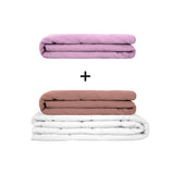 Originele therapiedeken - gewichtdeken set voor volwassenen inclusief 2 hoezen naar keuze