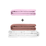 Originele therapiedeken - gewichtdeken set voor volwassenen inclusief 2 hoezen naar keuze