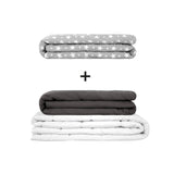 Originele therapiedeken - gewichtdeken set voor volwassenen inclusief 2 hoezen naar keuze