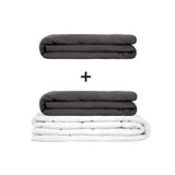 Originele therapiedeken - gewichtdeken set voor volwassenen inclusief 2 hoezen naar keuze