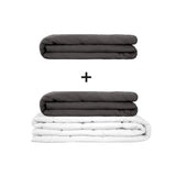 Originele therapiedeken - gewichtdeken set voor volwassenen inclusief 2 hoezen naar keuze