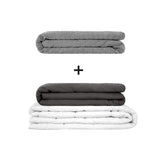 Originele therapiedeken - gewichtdeken set voor volwassenen inclusief 2 hoezen naar keuze