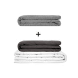 Originele therapiedeken - gewichtdeken set voor volwassenen inclusief 2 hoezen naar keuze