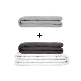 Originele therapiedeken - gewichtdeken set voor volwassenen inclusief 2 hoezen naar keuze