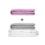 Originele therapiedeken - gewichtdeken set voor volwassenen inclusief 2 hoezen naar keuze