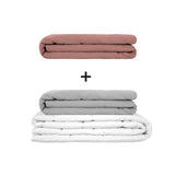 Originele therapiedeken - gewichtdeken set voor volwassenen inclusief 2 hoezen naar keuze