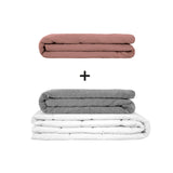 Originele therapiedeken - gewichtdeken set voor volwassenen inclusief 2 hoezen naar keuze