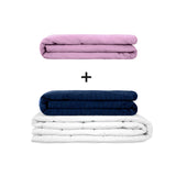 Originele therapiedeken - gewichtdeken set voor volwassenen inclusief 2 hoezen naar keuze