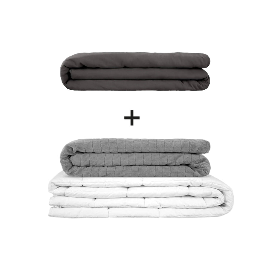 Gewichtsdecken-Set mit zwei Bezügen