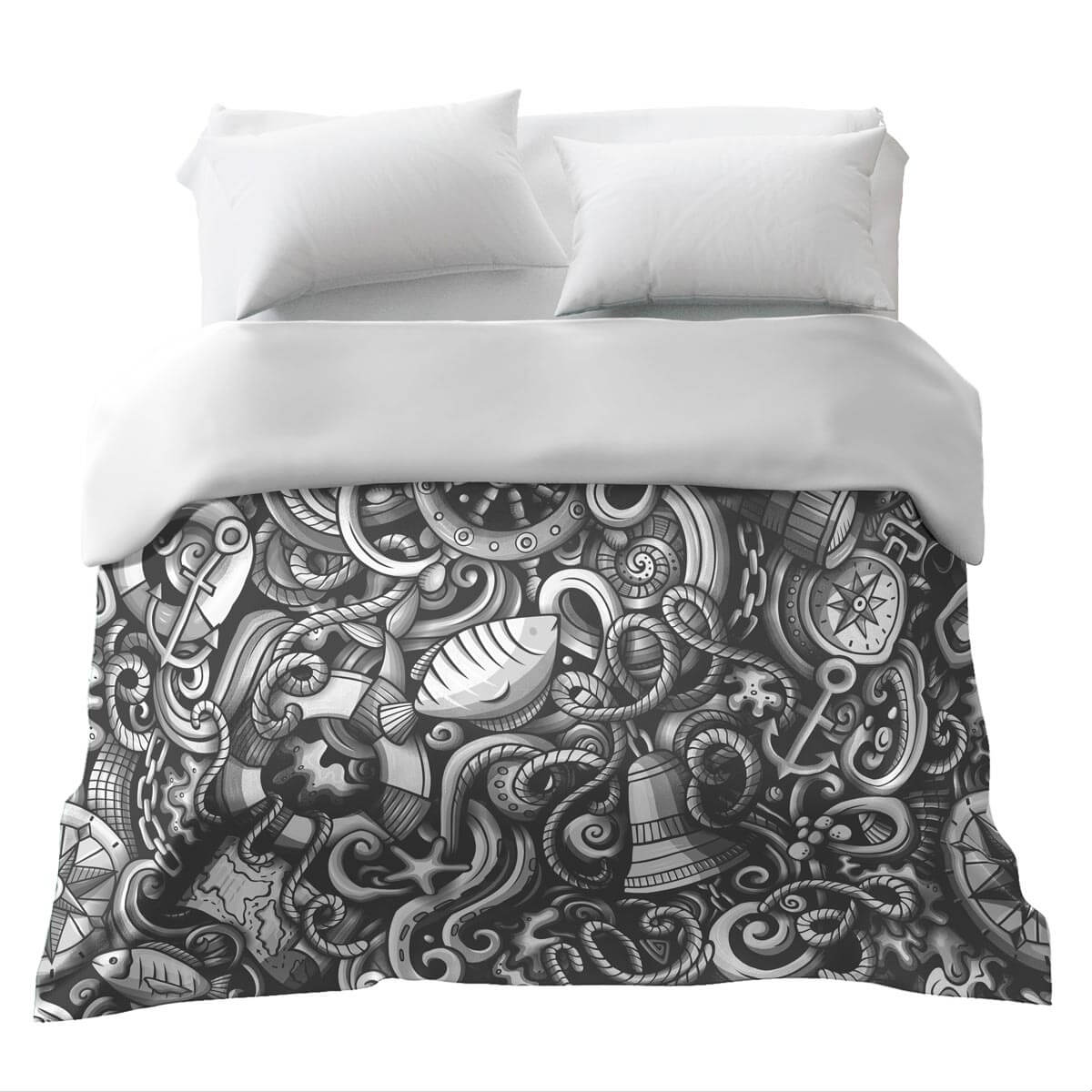 Originele therapiedeken - katoenen hoes op zeevaart