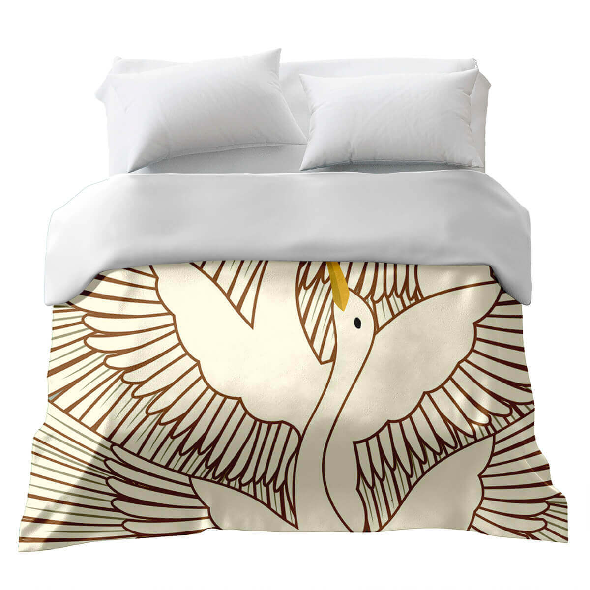 Original therapy blanket - cotton cover large crane