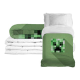 Originele therapiedeken - Minecraft Creeper verzwaringsdeken met katoenen hoes voor kinderen & volwassenen