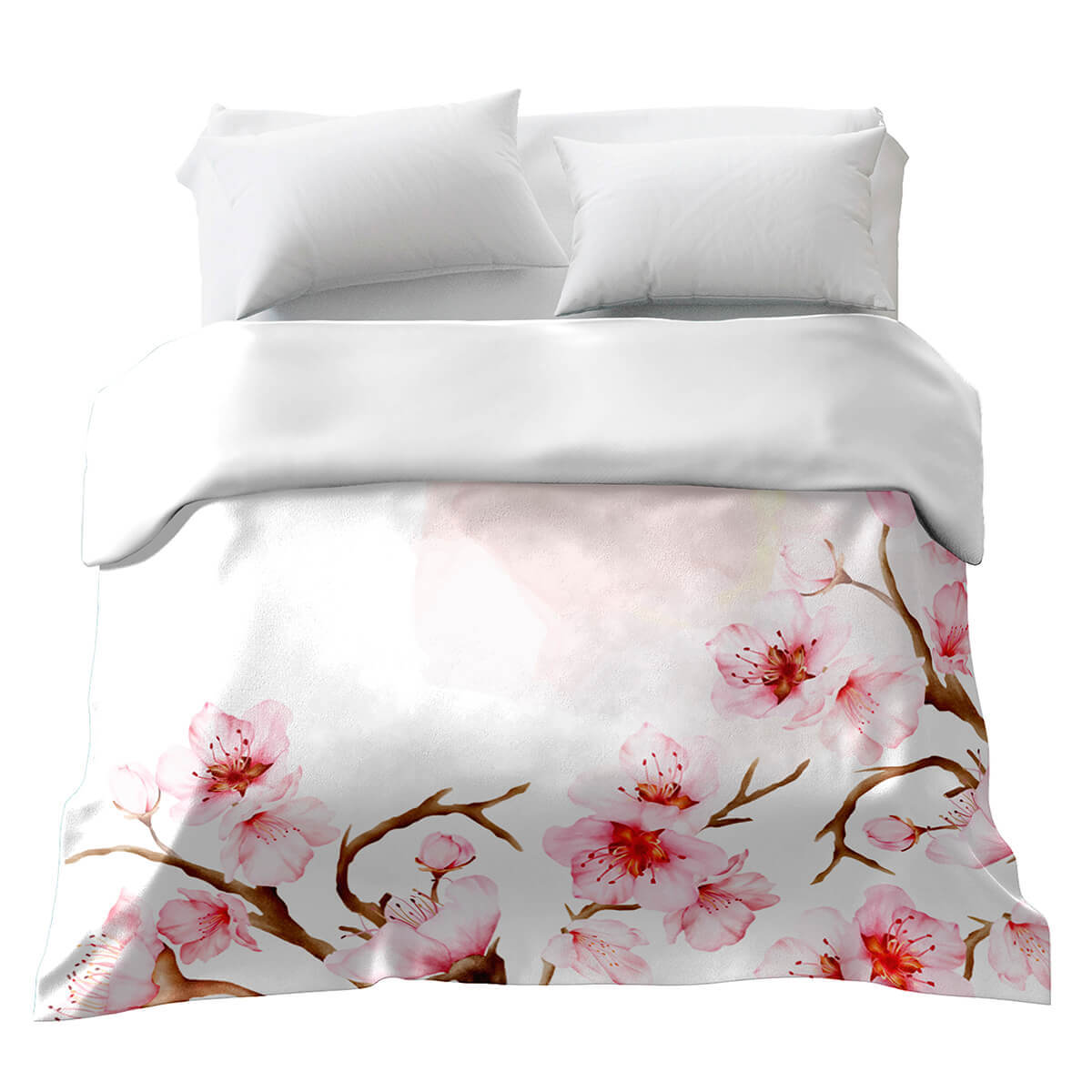 Original therapy blanket - cotton cover large cherry blossoms