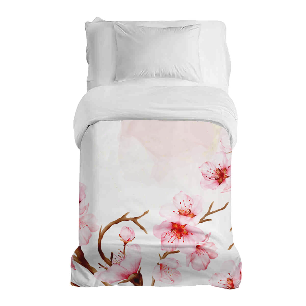 Originele therapiedeken - katoenen hoes grote kersenbloesems