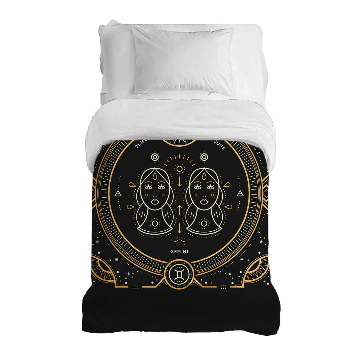 Original therapy blanket - cotton cover zodiac sign Gemini
