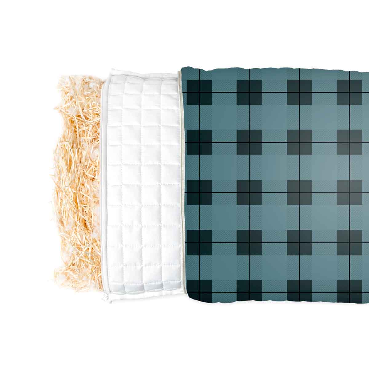 Almohada de salud azul negra para adultos