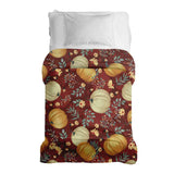 Original therapy blanket - cotton cover red with pumpkins