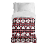 Original therapy blanket - cotton cover checkered with Christmas motifs