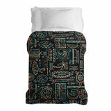 Original therapy blanket - cotton cover with green Hawaii pattern