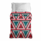 Original therapy blanket - cotton cover with colorful triangles