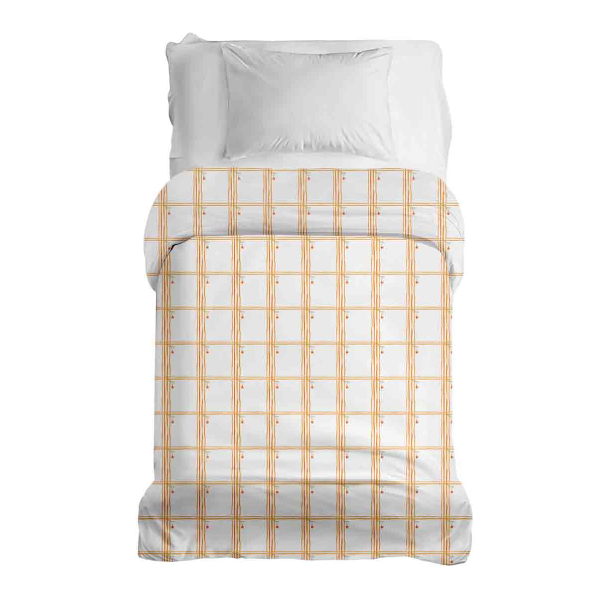 Original therapy blanket - cotton cover yellow checkered