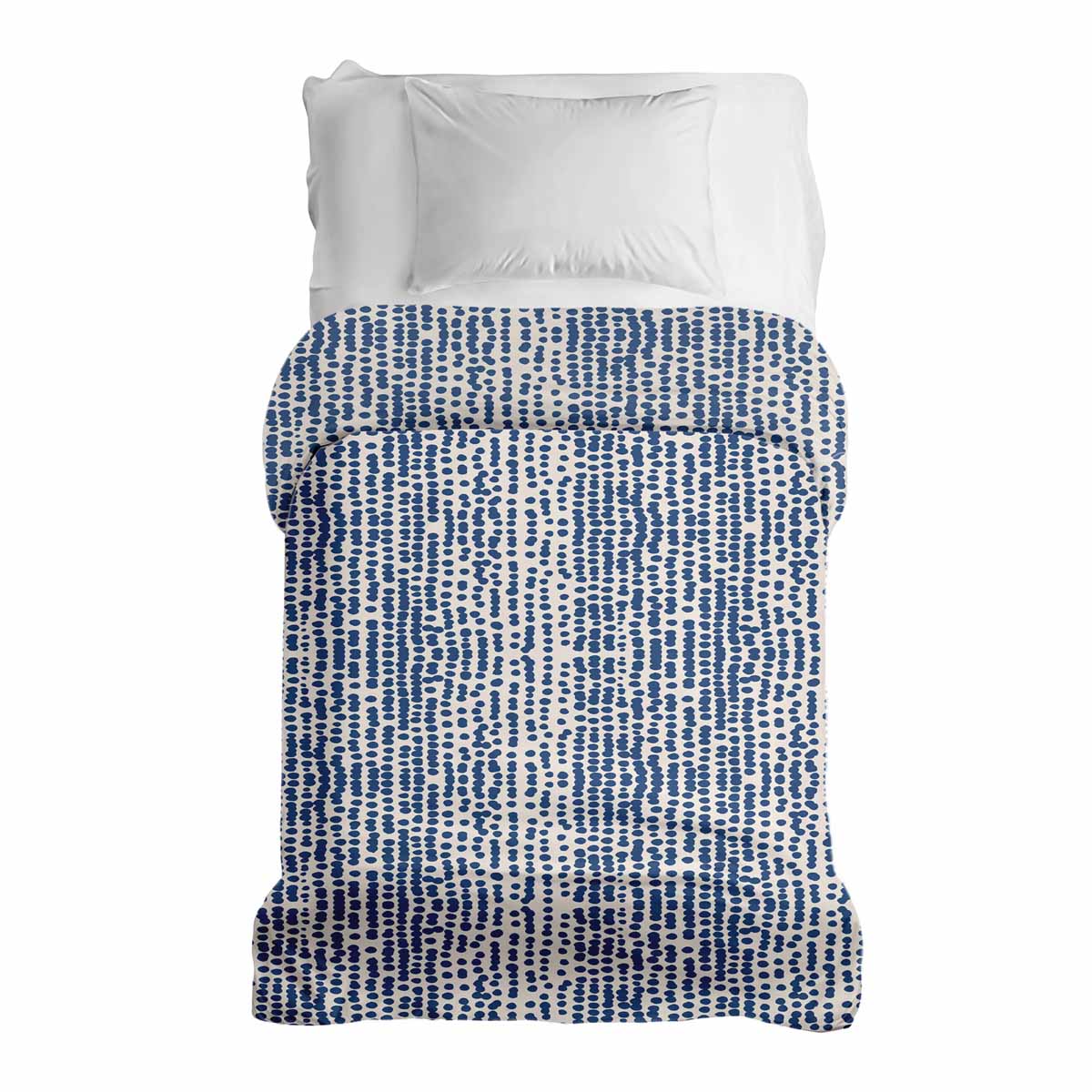 Original therapy blanket - cotton cover with blue dots