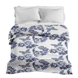 Original therapy blanket - cotton cover flowers skull